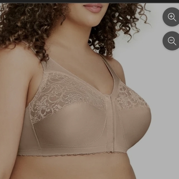 Glamorise Magic Lift Plus Size Full-Figure Front Close Support Bra 1200. Color: - Picture 1 of 7